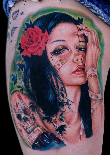 Tattoos - Brian Viveros painting 